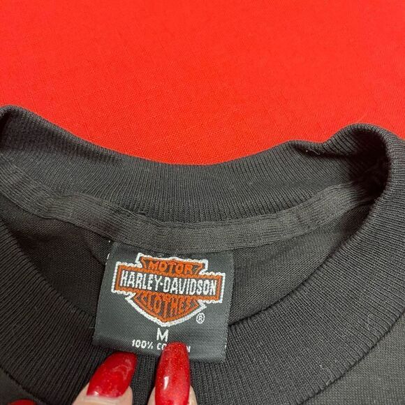 Harley Davidson Rolling Thunder Pow Mia Black VTG Single Stitch T-Shirt Size Med - Picture 3 of 8